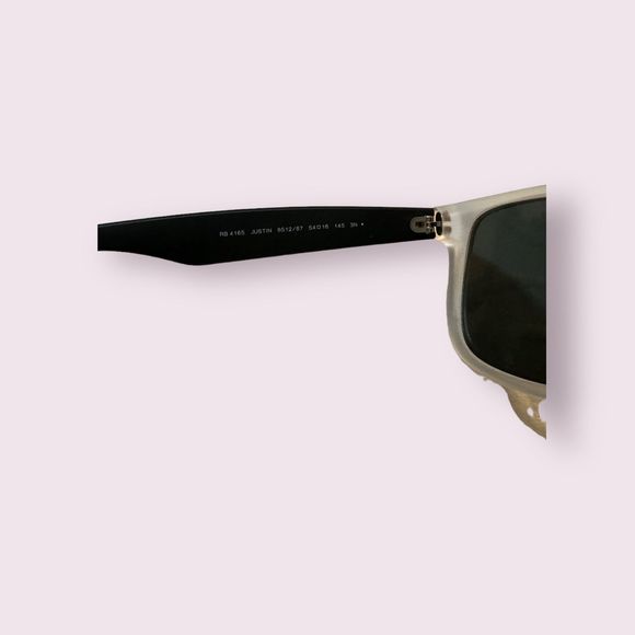 Ray-Ban RB4165 Justin Color Mix Sunglasses with Black Frame Grey-Black Lenses - Picture 6 of 9